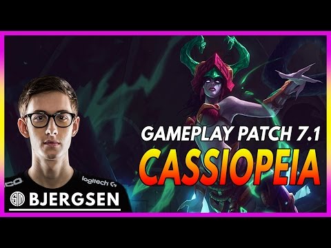 378. Bjergsen Cassiopeia vs Anivia Mid - January 19th, 2017 - Season 7 Patch 7.1