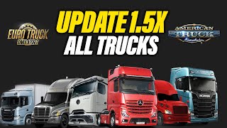 Download lagu ETS2/ATS Update 1.5X | All 15 trucks mp3
