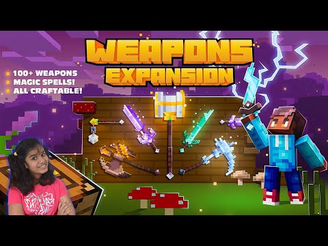 100+ NEW FANTASY WEAPONS in MINECRAFT | Weapons Expansion Fantasy A Minecraft Marketplace Map
