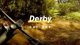 preview picture of video 'Day 1: Blue Derby MTB Park Tasmania - with crash!'