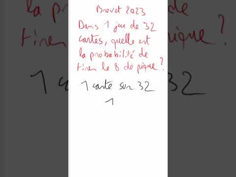 Brevet : Calculer une probabilité simple - Probabilités (1)