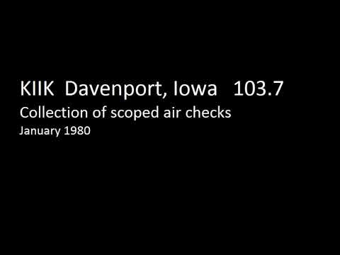 KIIK Davenport, IA 103.7 -  collection of airchecks - "Kick 104"