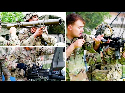 Expert Infantry and Expert Soldier Badge Training Week 1 BRoll with interviews