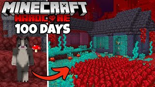 I Survived 100 Days in a NETHER Only World in Minecraft Hardcore