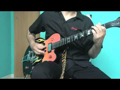 Brian Setzer Orchestra Drive Like Lightning (Crash Like Thunder)  Guitar Cover