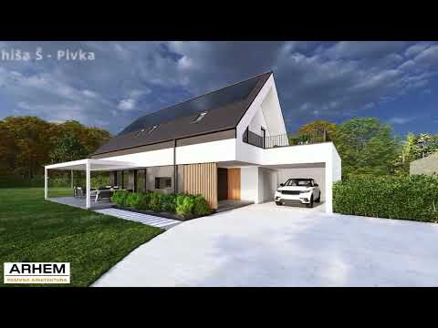 Pasivna hiša Š - Pivka - Arhem.si in PasivnaGradnja.si - 1 - #pasivnahiša #hiša #home #gradnja