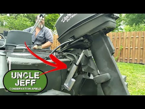 add tilt to outboard with $40 actuator from Ebay