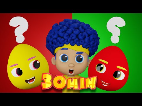 Surprise Eggs & Body Puzzle | Mega Compilation | D Billions Kids Songs