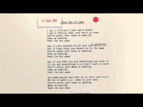 Nick Cave & The Bad Seeds - Push The Sky Away (Lyric Video)