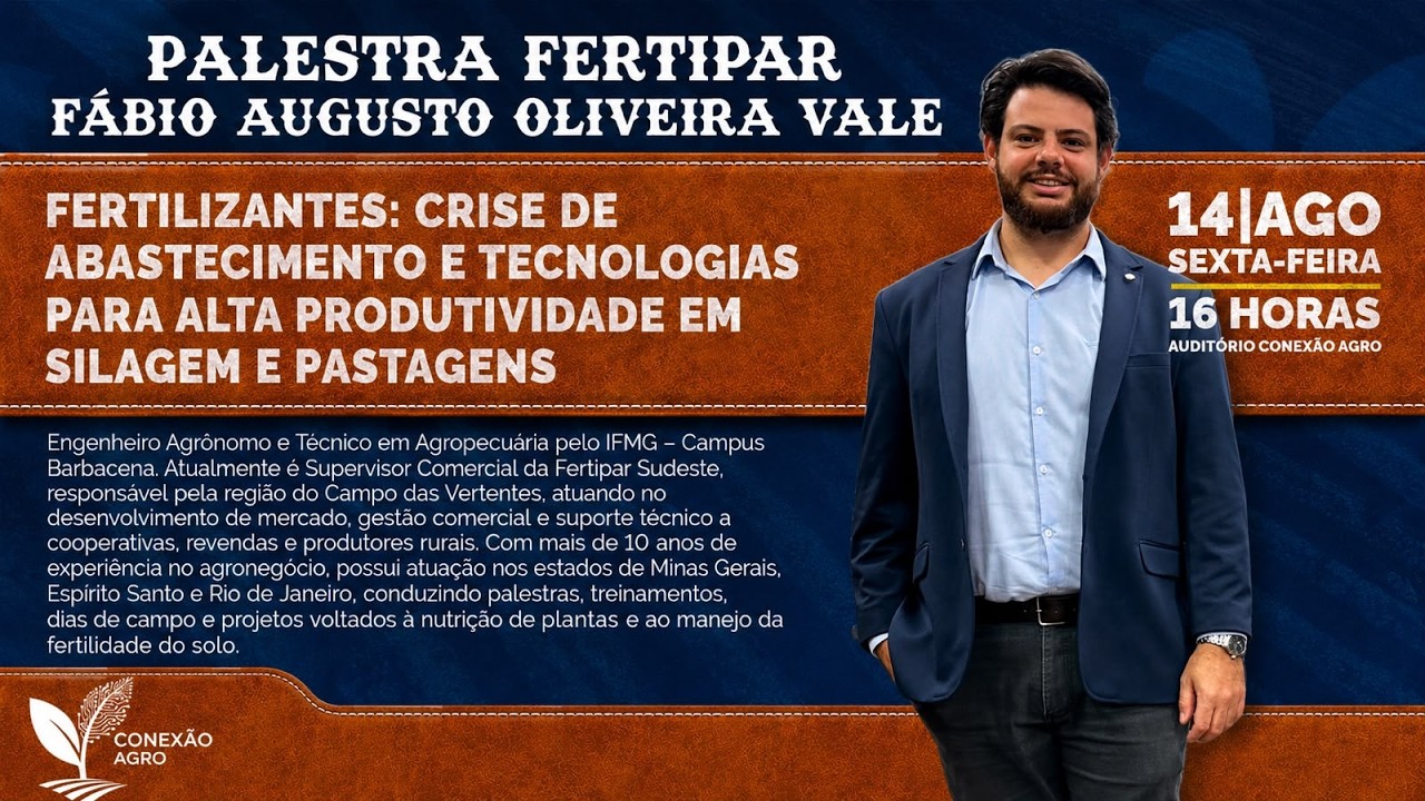 CONEXÃO AGRO - DEL REI EXPO 2026 - SÃO JOÃO DEL REI/MG - 14/08/2026 - 16H
