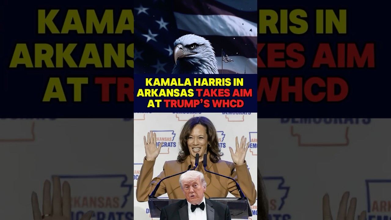 Kamala Harris in Arkansas Takes Aim at Trump’s WHCD! 😳 #trump #whcd #kamala