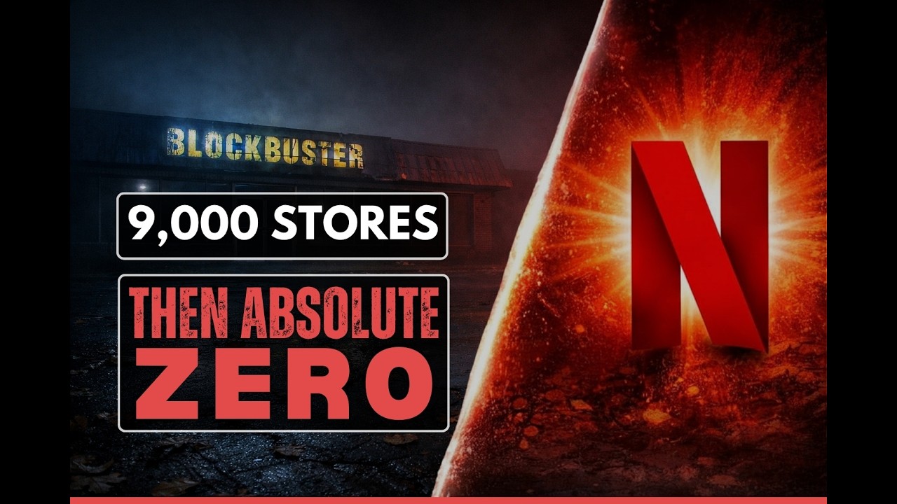 How Netflix Killed Blockbuster | From 9,000 Stores to Absolute Zero