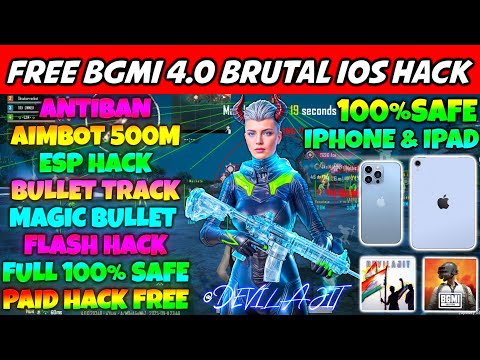 bgmi ios hack 4.0 free |how to hack bgmi ios 4.0 |skin hack bgmi ios | iPad And IPhone ios hack free