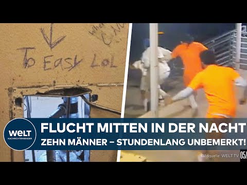 Video Thumbnail: NEW ORLEANS: Gefängnisausbruch mitten in der Nacht! Zehn Häftlinge fliehen unbemerkt durch eine Wand