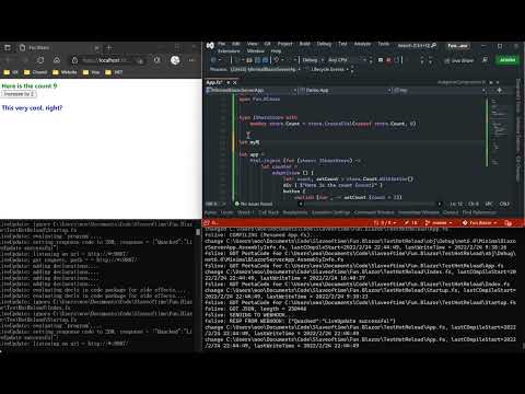 Fun.Blazor hot reload demo