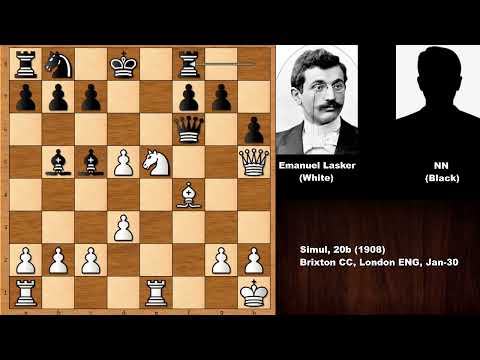 Very Instructive: Emanuel Lasker vs NN - London (1908)