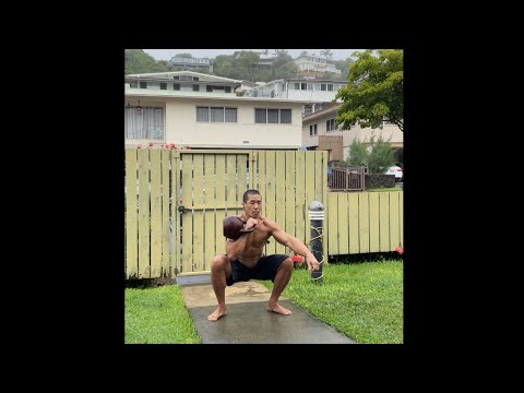 32 kg. Kettlebell Alternating Thruster x 10 - age 52, December 26, 2020