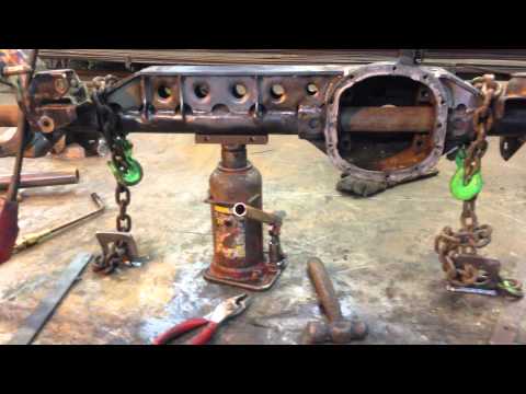 Artec Industries dana 30 truss, how to straighten after install.