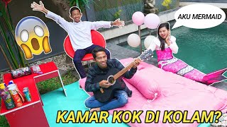 Download lagu 24-HOUR SWIMMING POOL TURNED BEDROOM, BIAN TURNS INTO A MERMAID 😱 | Mikael TubeHD mp3