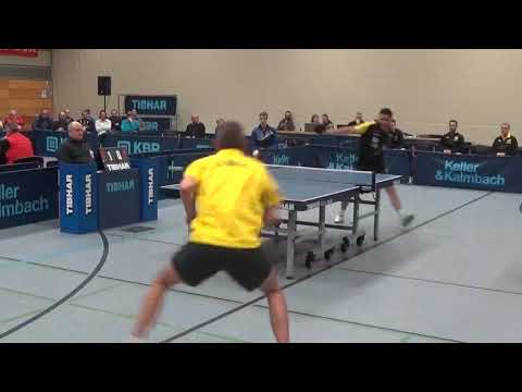 Ralley Sanchi vs Fadeev  TV Hilpoltstein vs Bor Dortmund 20181202 Second League Germany Table Tennis