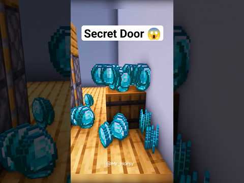 Uncover Minecraft Secret Door Build 🐴🚪😲 #clickbait