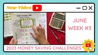 Budgeting Money Savings Challenges - June Week #3 - TracEy Monster Savings on Etsy