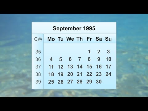 September 1995 Calendar