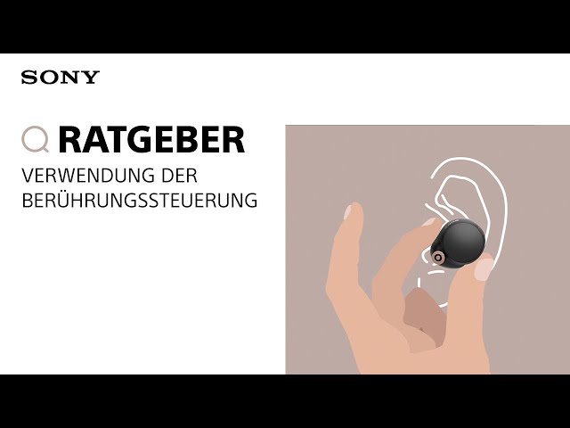 Video Teaser für Anleitung: Verwendung der Berührungssteuerung der WF-1000XM4 Kopfhörer von Sony