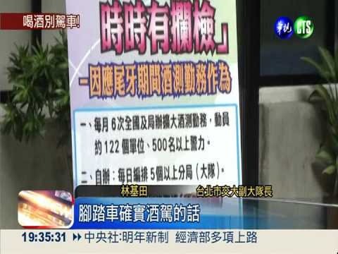 尾牙酒駕大執法 騎單車也要被罰