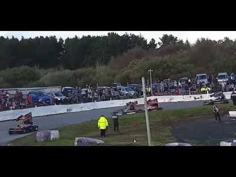 BriSCA F2 Stockcars - 24 Jon Palmer #WallopStraightIn 667 Tommy Farrell - St Day 24th Oct 2021