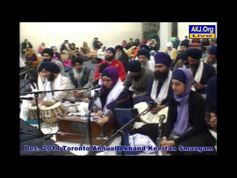 020 Toronto Dec. 2014 Smaagam - Tuesday Evening Keertan - B. Harinder Kaur Jee