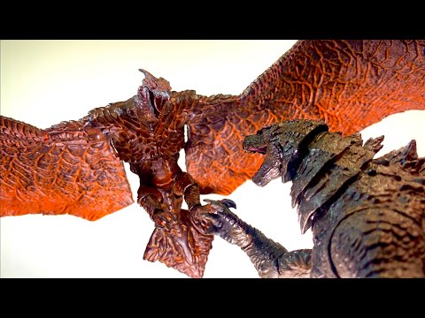 Godzilla king of the monsters: Rodan hiya figure STOP-MOTION REVIEWS