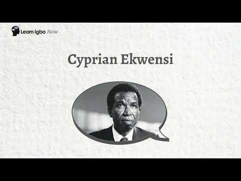How to Pronounce Cyprian Ekwensi | Igbo name Pronunciation