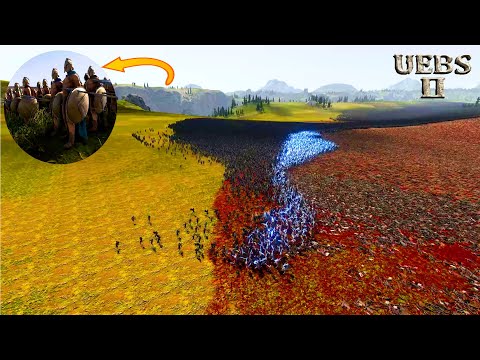 2,000,000 SPARTANS HELP 1,000,000 PERSIANS vs 12,000 LASER KNIGHTS | Battle Simulator 2 | UEBS 2