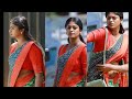 Tamil Serial Actress Vinusha Saree Navel Slip