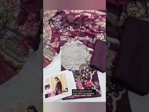 FIRDOUS RESHAM DIGITAL PRINTED LAWN||📲6394960240#lawncollection#shorts#ytshorts