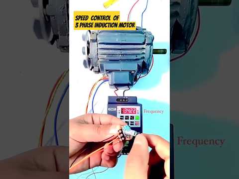Speed control of 3 phase induction motor using VFD and potentiometer #vfd #acdrive #inductionmotor