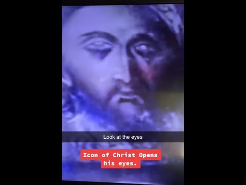 Icon of Jesus Christ opens eyes (Miracle) | Cinematic Orthodox
