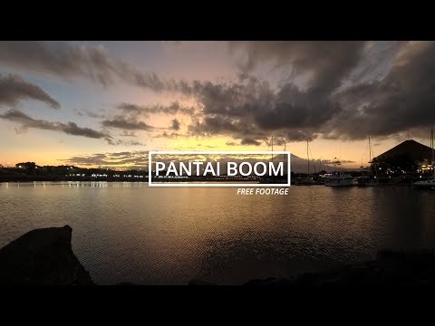 Timelapse Sunset Boom Beach, Banyuwangi, East Java | Free footage video