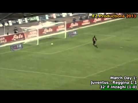 Serie A 1999-2000, day 1 Juventus - Reggina 1-1 (F.Inzaghi goal)
