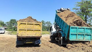 Download lagu Dump Truk//Mobil Truk Pengangkut Tanah Timbunan Jomplang Muatan mp3