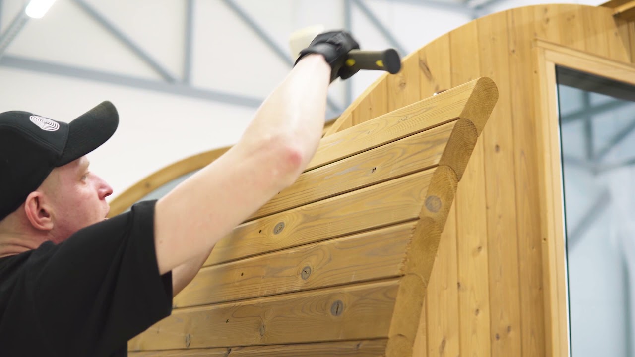 Thermory Barrel Sauna Assembly
