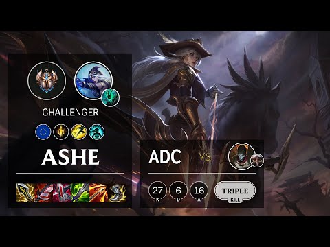 Ashe ADC vs Jhin - EUW Challenger Patch 10.25b
