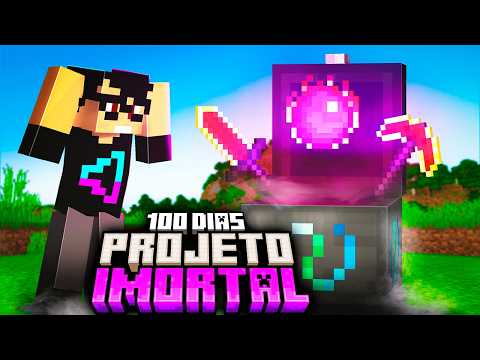 Sobrevivi 100 dias no PROJETO IMORTAL no Minecraft - O FILME