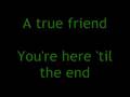 Miley Cyrus - True Friend lyrics 