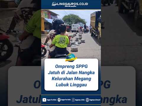Ompreng MBG Jatuh di Jalan Nangka Lintas Lubuk Linggau