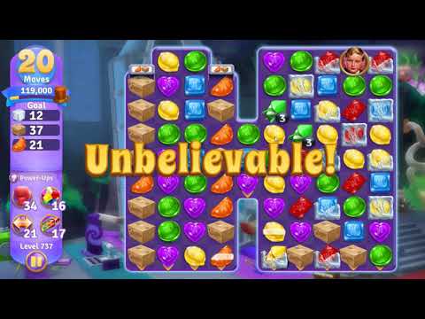 Wonka's World of Candy Level 737 NO BOOSTERS - A S GAMING ✔