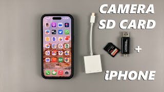 How To Connect Camera SD Card To iPhone