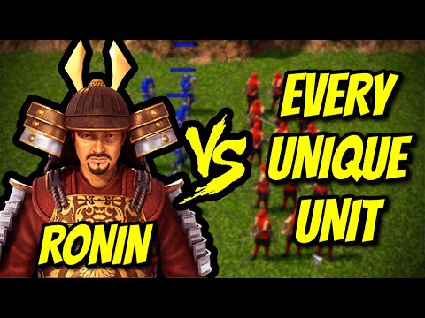 RONIN vs EVERY UNIQUE UNIT | AoE 3: Definitive Edition