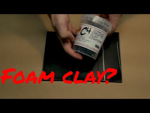 How to smooth foam clay